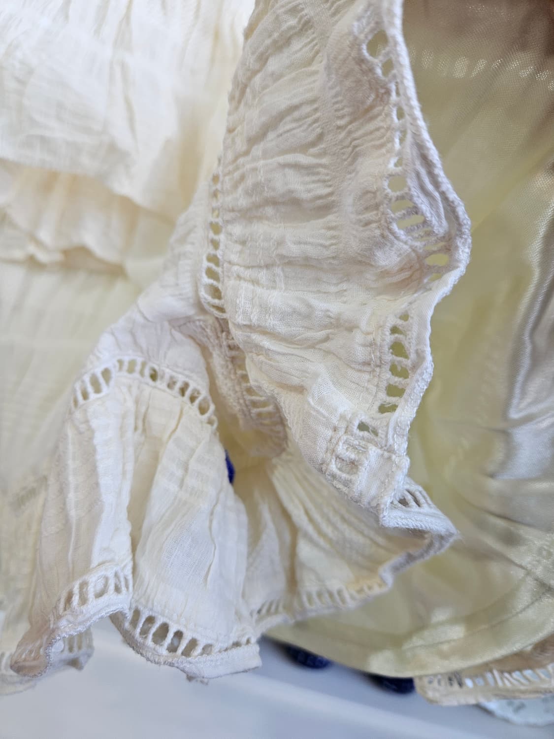 dazzlin 코튼 레이스 티어드 점프수트 상품이미지6