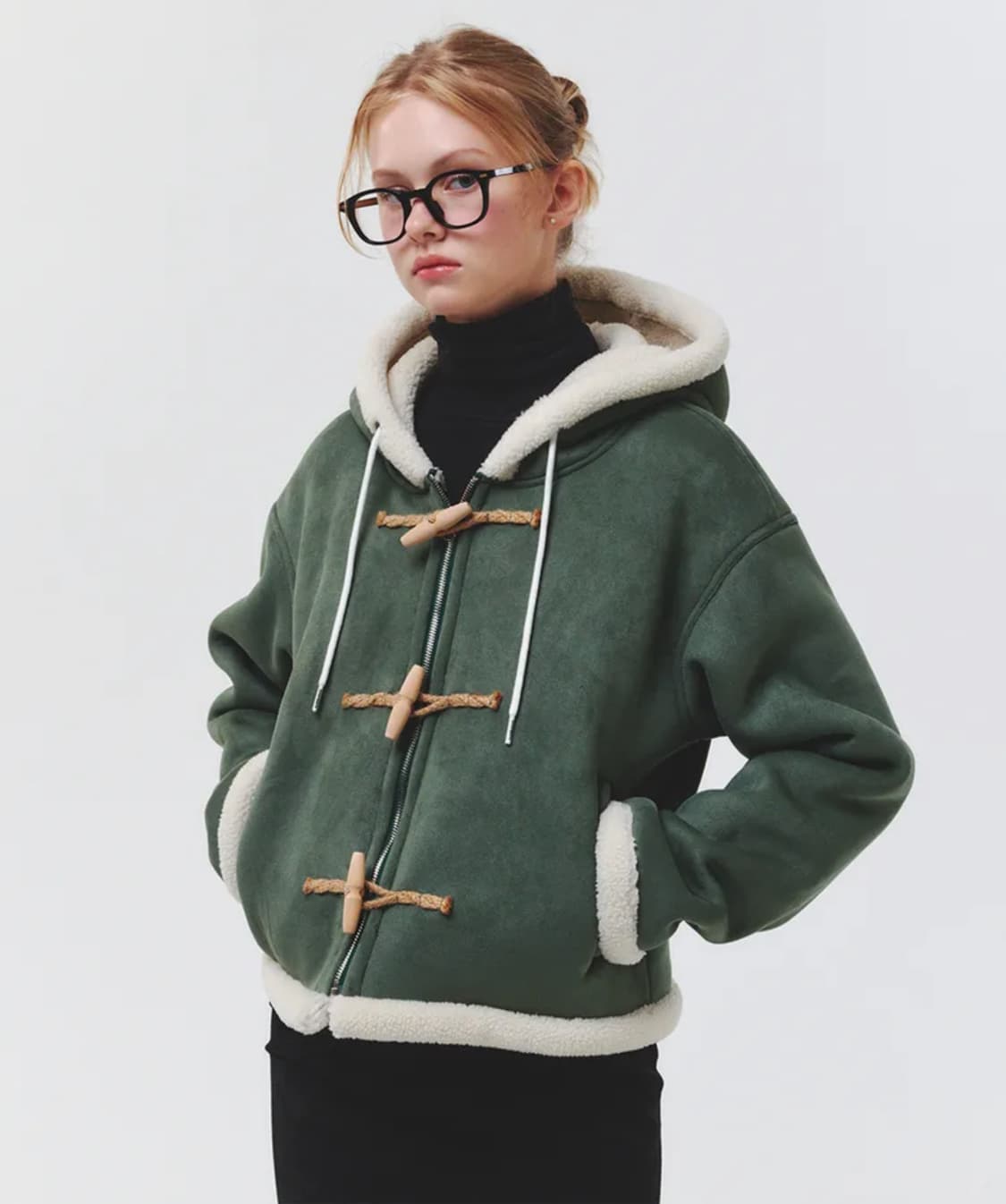 메인부스 Nomad Suede Crop Jumper(KHAKI)한정판매 상품이미지3
