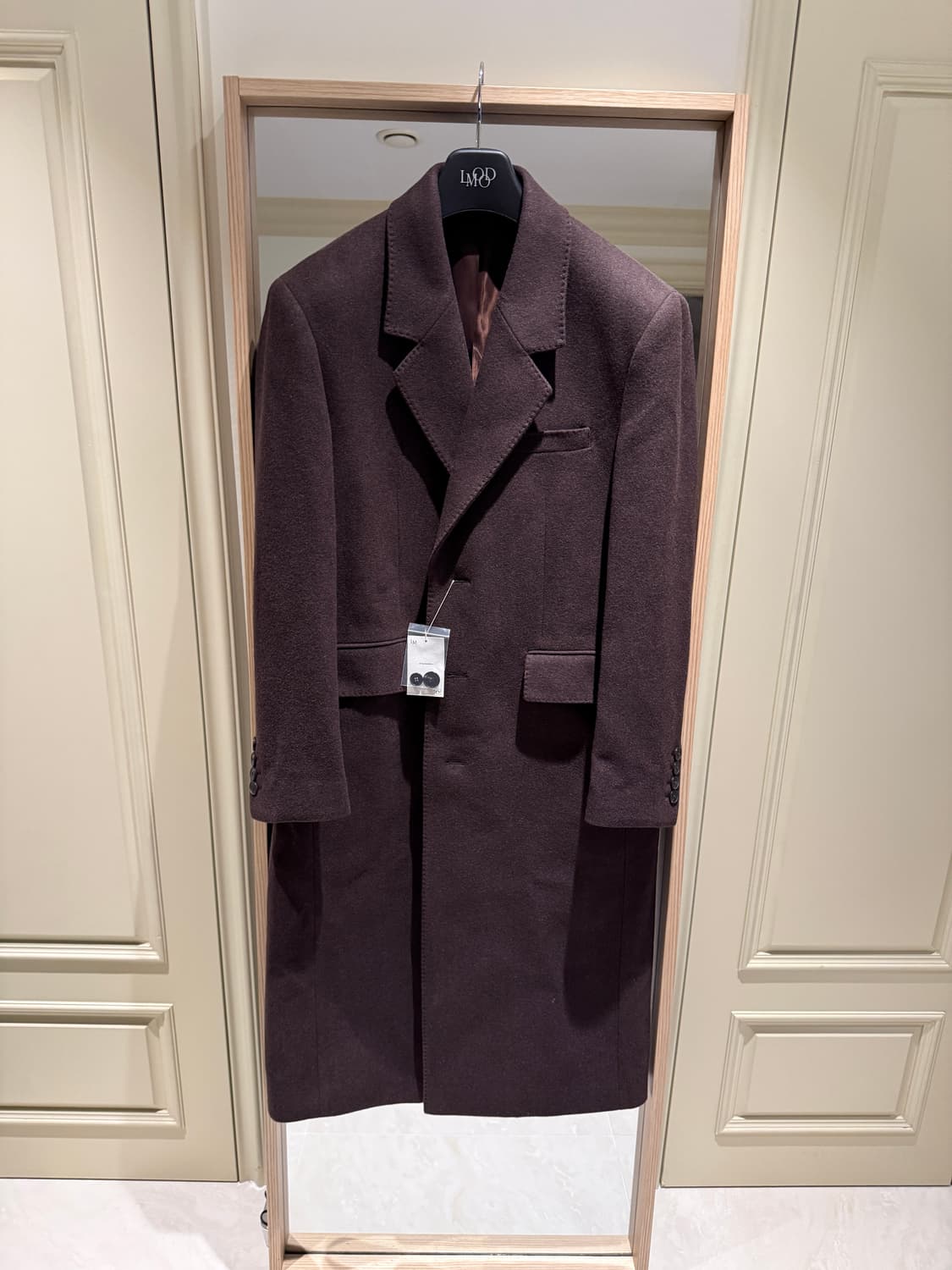 (새상품) 엘무드 그레이웨일 싱글 코트 세피아 브라운 46 상품이미지1