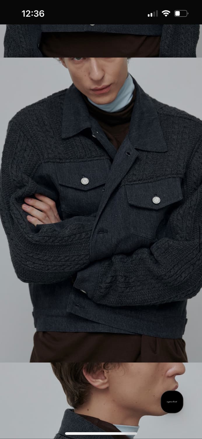 ZINNIA MIX JACKET- CHARCOAL(RENEWAL) 삽니다 상품이미지4