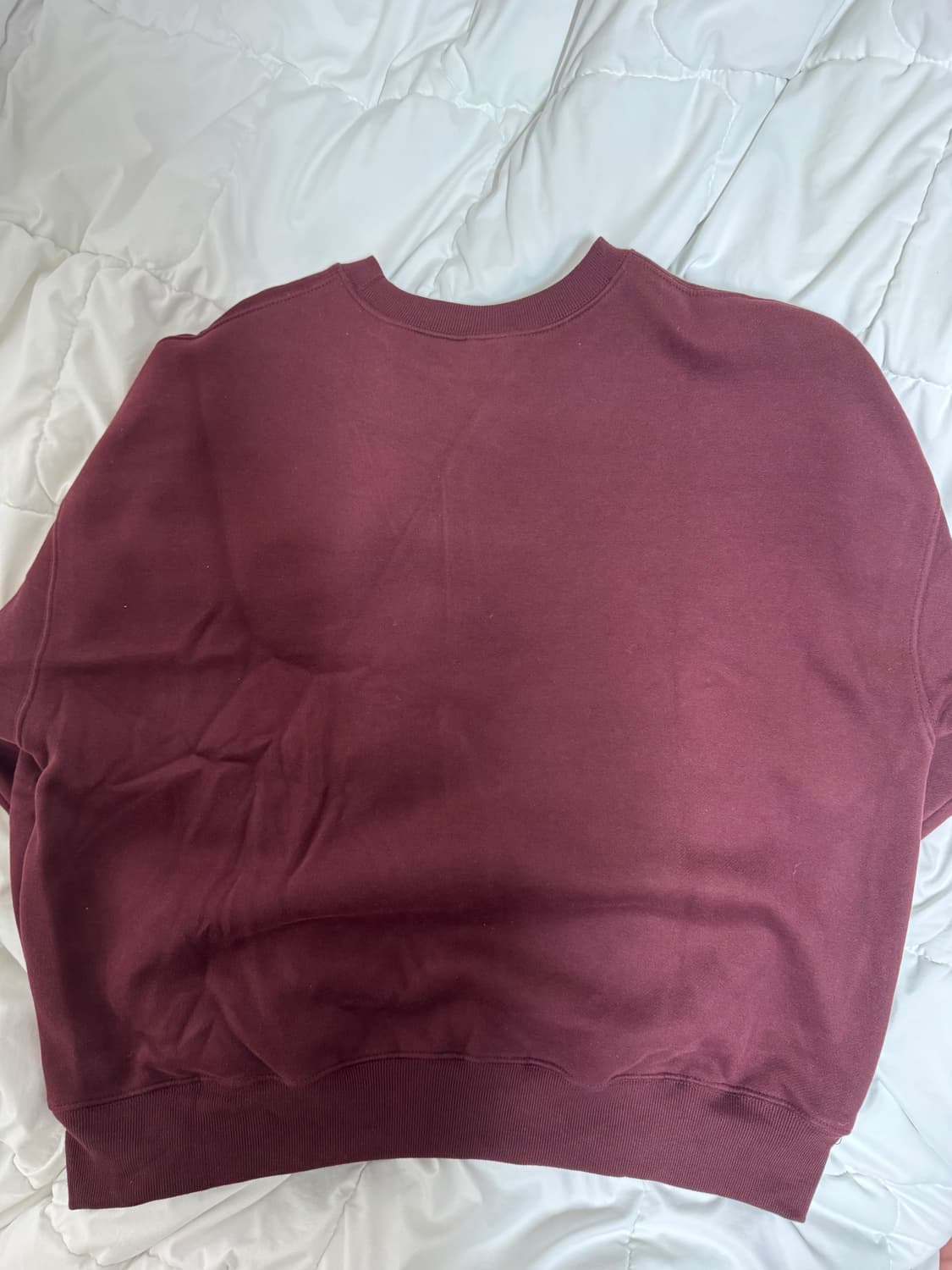 테켓 버건디 맨투맨 L 상품이미지2