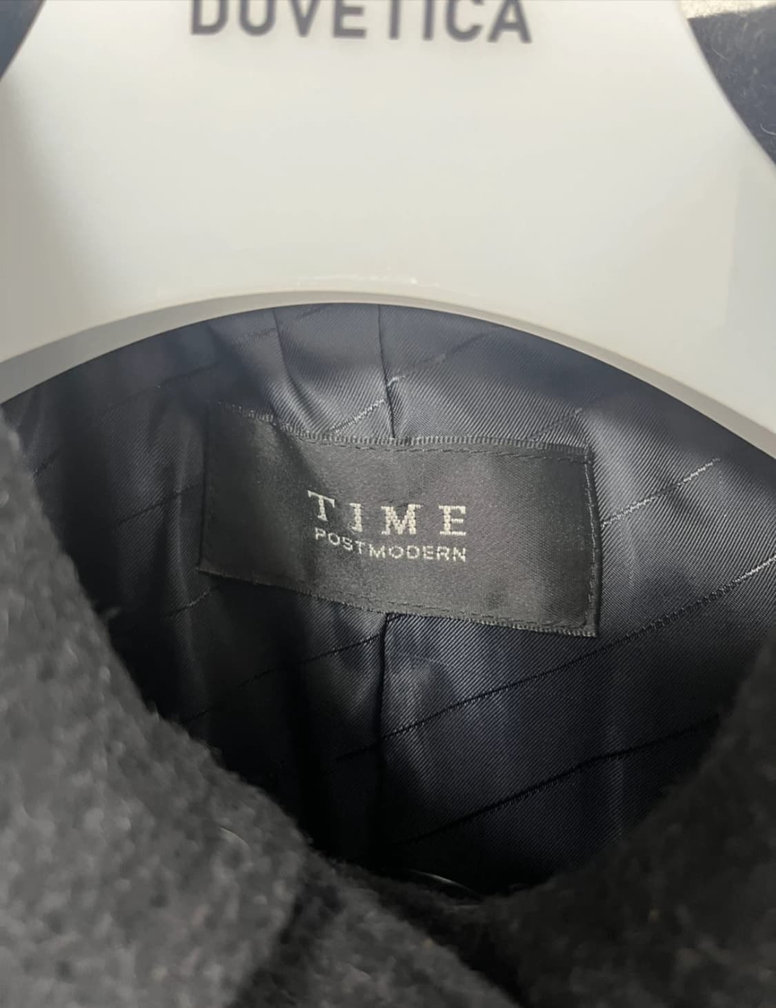 타임 TIME 울 블랙코트 상품이미지2