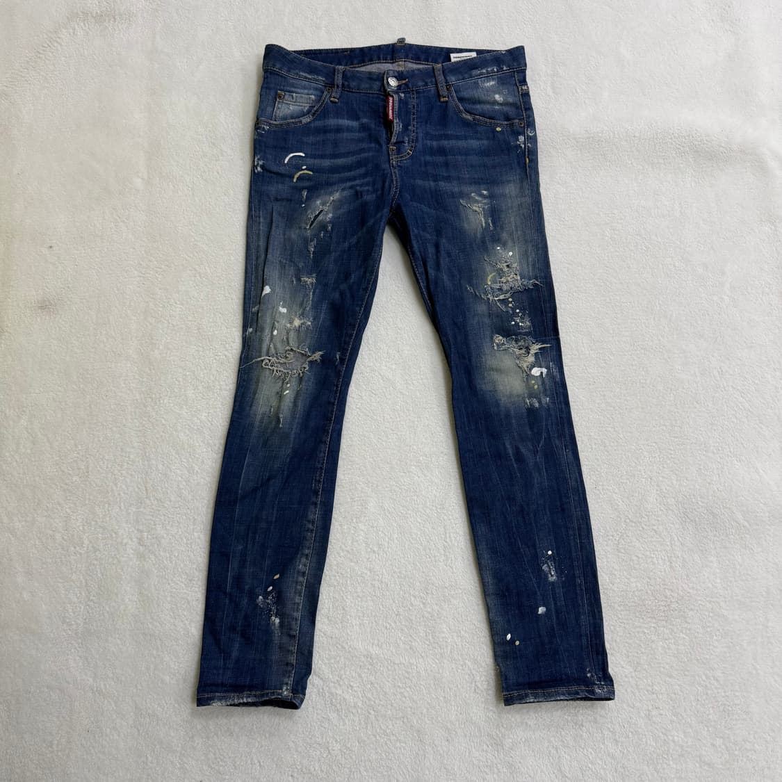 38 디스퀘어드2 데미지 페인트 데님팬츠 0312T 상품이미지1