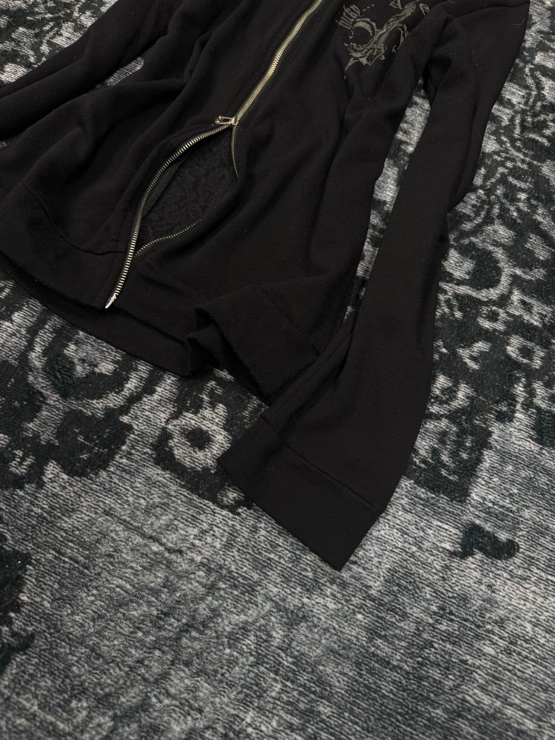 Batsu frill layered cross zip up 상품이미지6