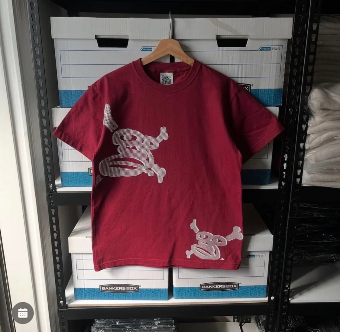 보이롱페이스 BLF OG Skull Logo T-shirts 버건디 상품이미지1
