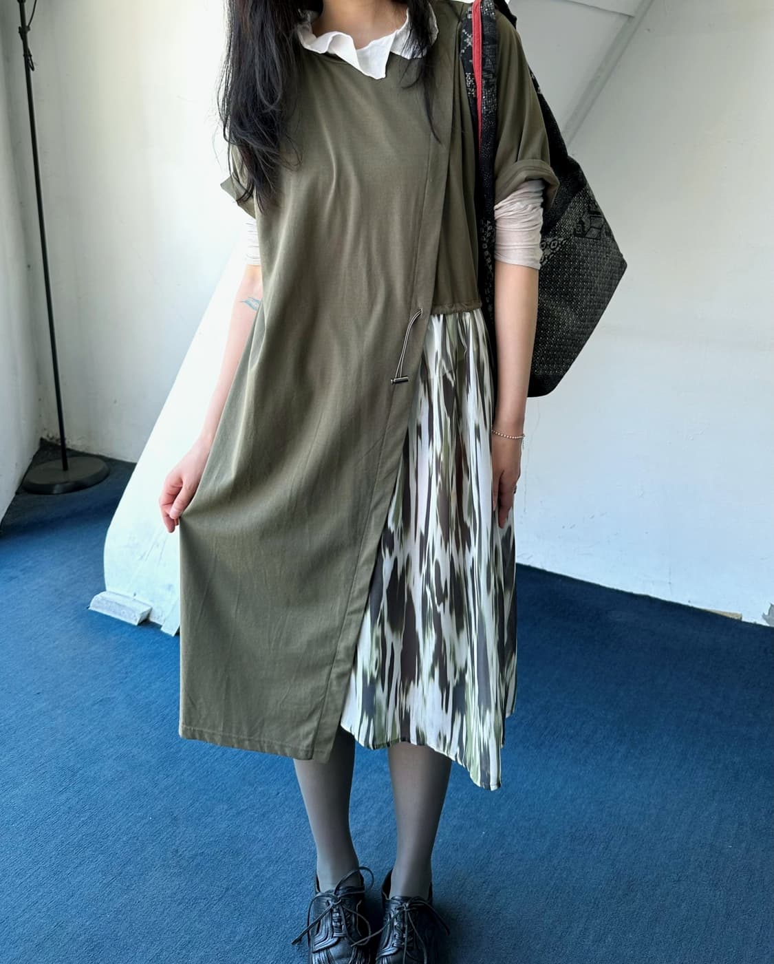 Design panel  short sleeve onepiece 상품이미지9