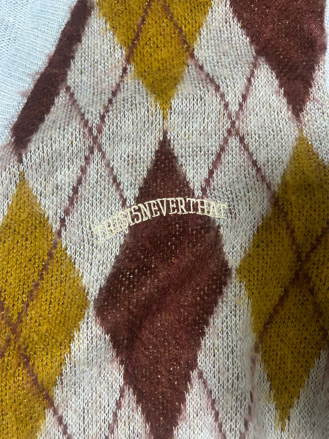 디스이즈네버댓 아가일 니트 가디건 상품이미지2