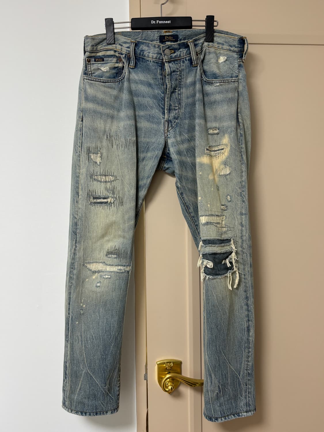 폴로 랄프로렌 데미지 청바지 34/32 상품이미지1