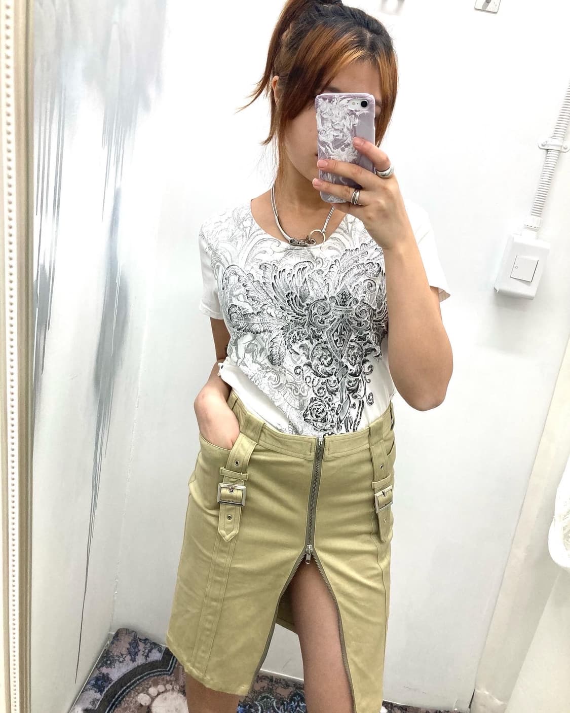 xacia belt skirt 상품이미지4