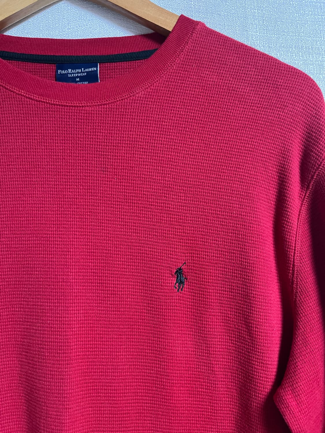 공용 폴로 랄프로렌 와플 맨투맨 티셔츠 M 상품이미지4