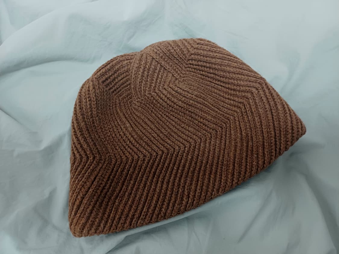 Adsum 앗슘 zigzag beanie 지그재그 비니 (카키스) 상품이미지1
