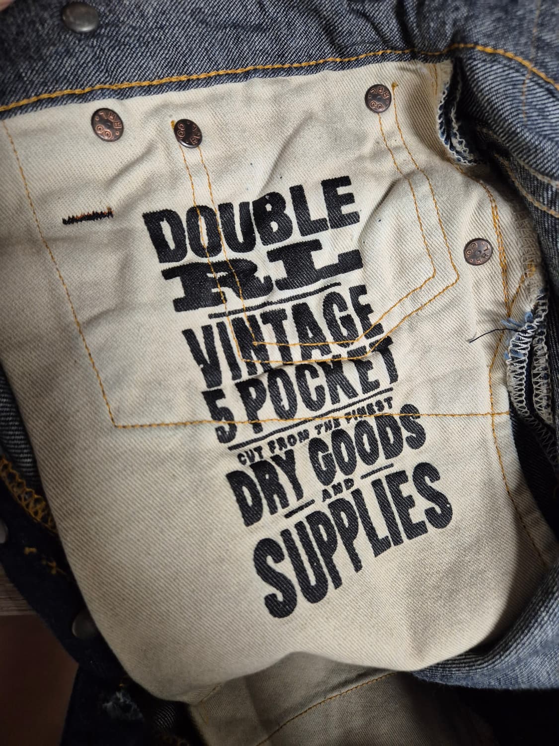 RRL 빈티지5포켓 버클백 데님 32/30 새상품 상품이미지6