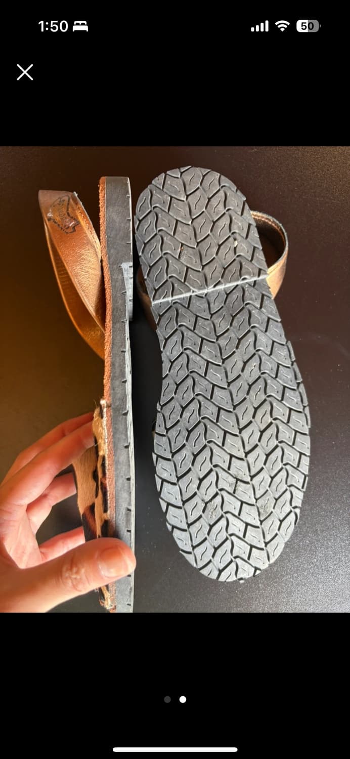 루다베츠(Riudavets) 레오파드 패턴 가죽 스트랩 샌들 상품이미지2