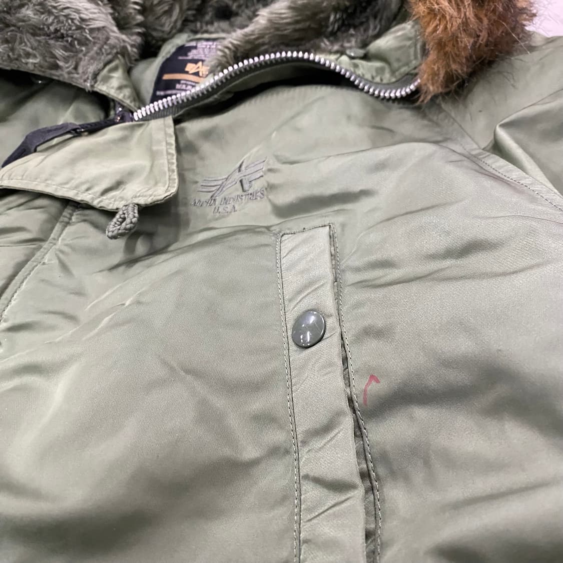 알파인더스트리 N-3B 자켓 파카 롱패딩 XL V19 상품이미지5