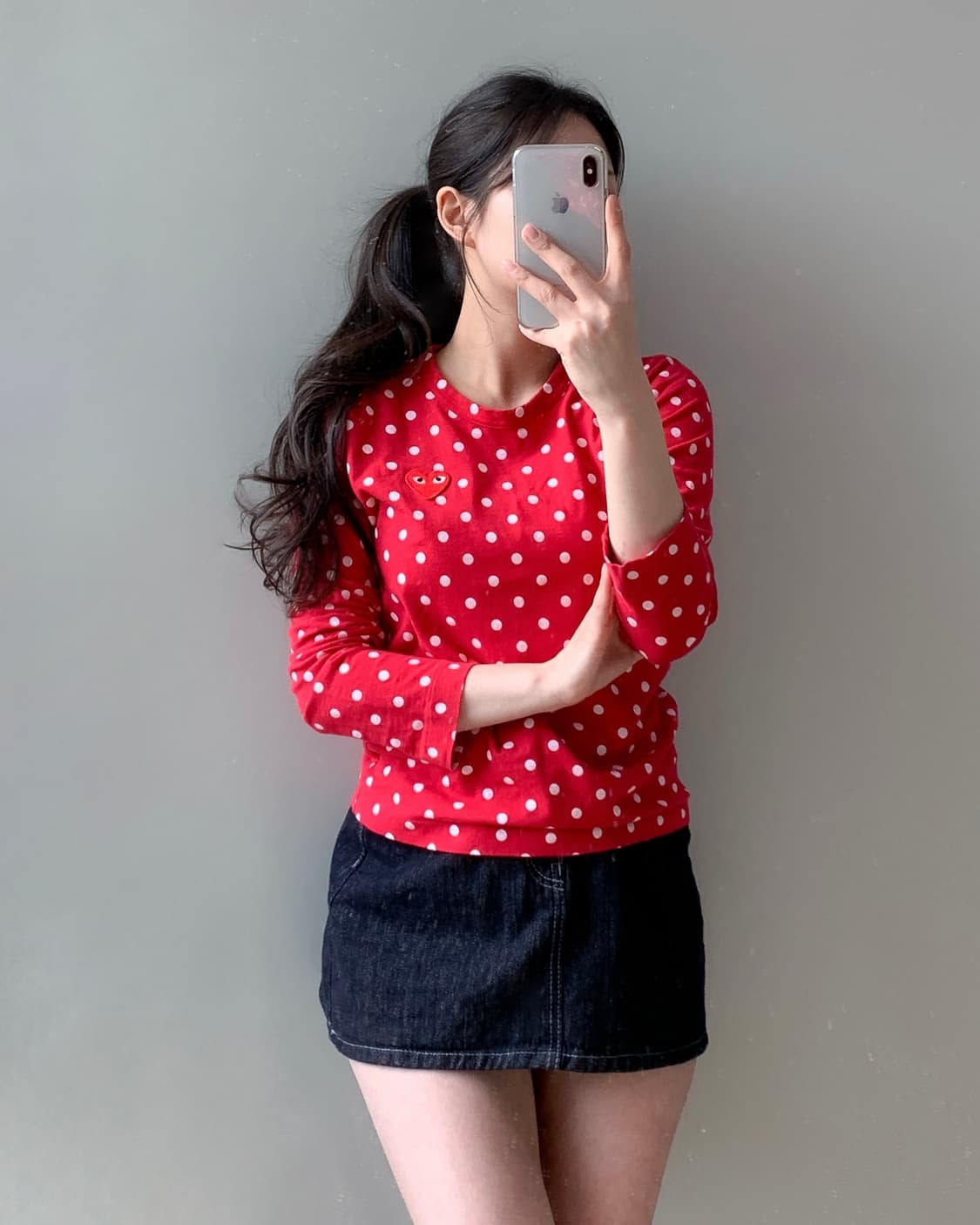 꼼데가르송 도트 롱슬리브 상품이미지2