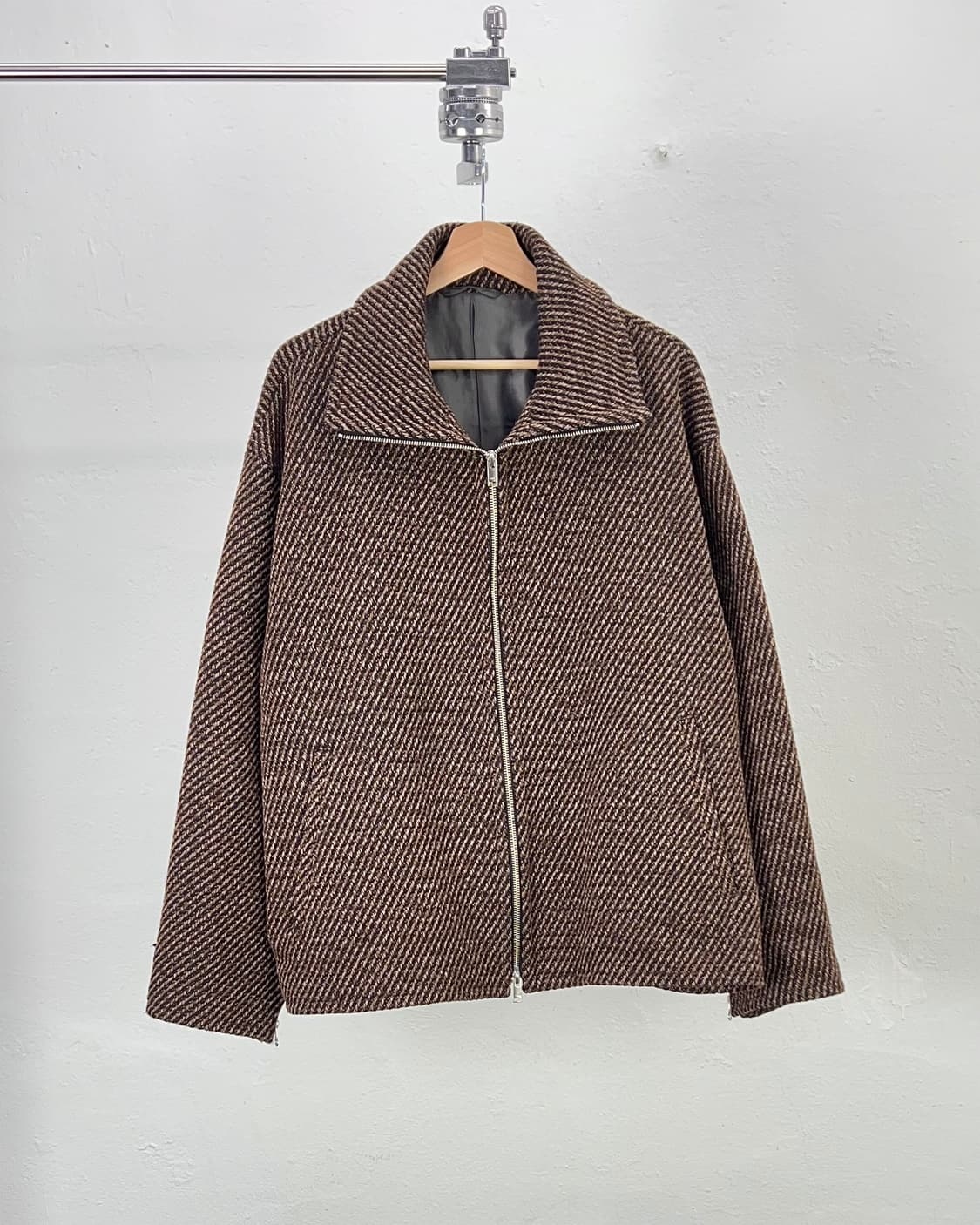 요크 23aw 프론트 하이넥 멀티 집 블루종 자켓 상품이미지2