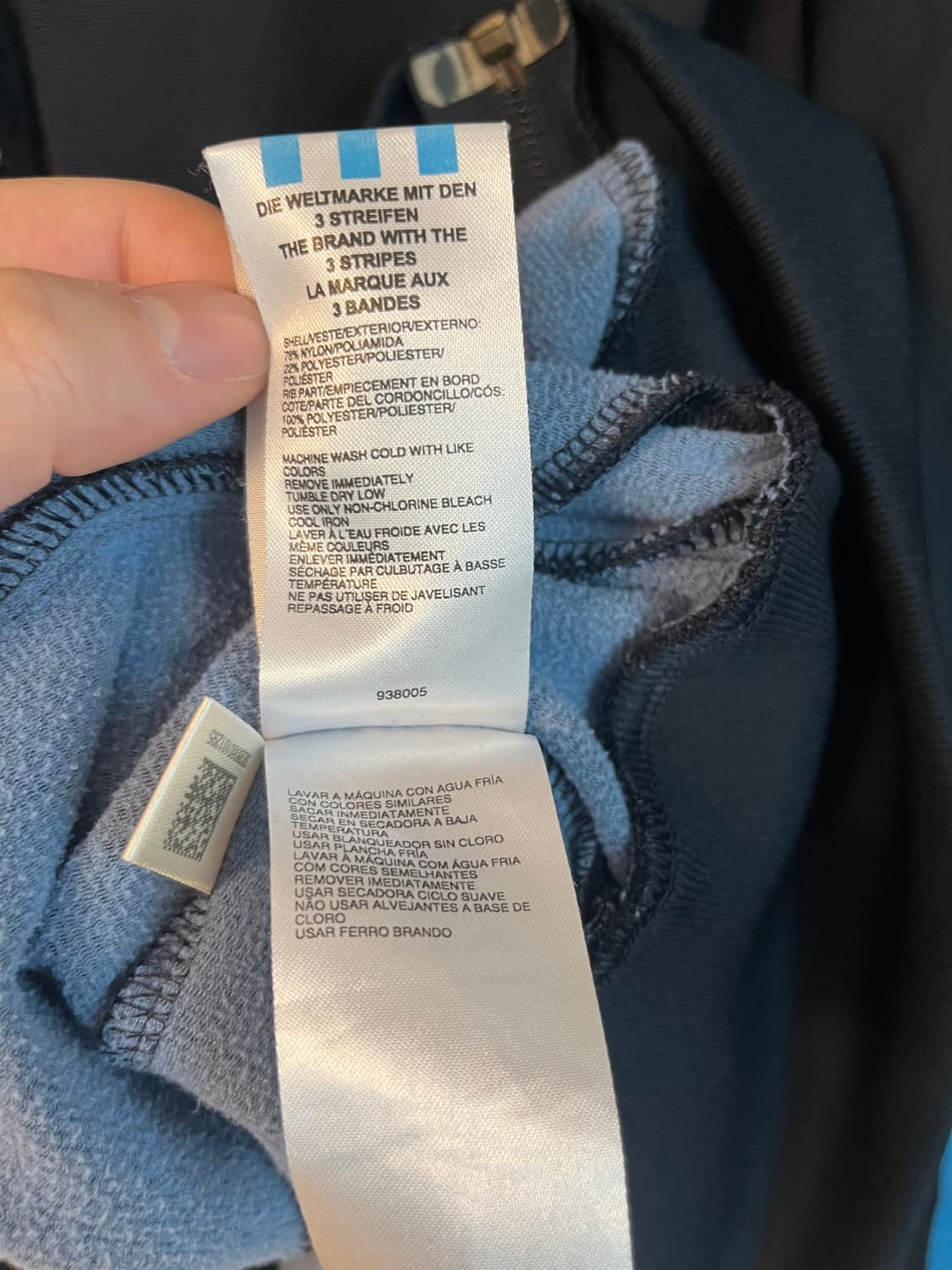 아디다스 파이어버드 네이비, 스카이블루 져지 [S] 상품이미지6