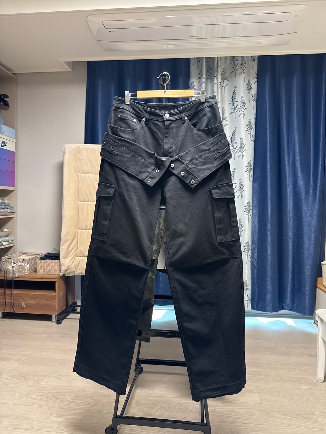 앤더슨벨 초회판 더블 웨이스트 워크 와이드 레그 진 34 상품이미지8