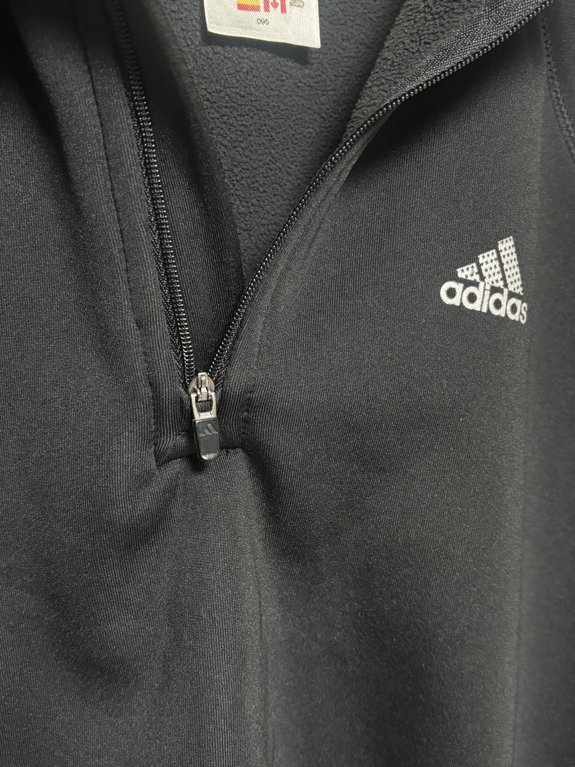 아디다스 크롭 반집업 (기모버전) 러닝집업 러닝 상품이미지4