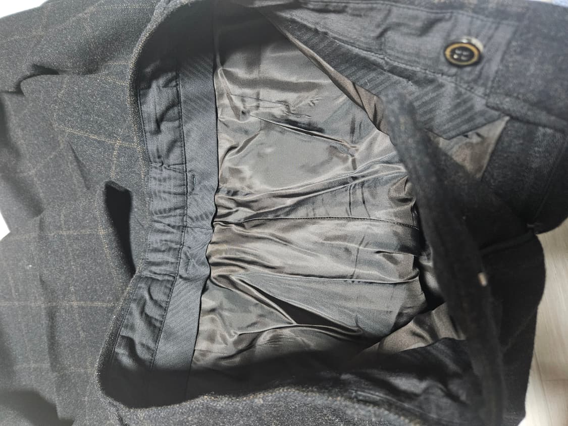 셔터 체크 헤비 울팬츠 상품이미지5