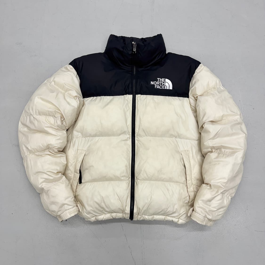 노스페이스 eco 에코 눕시 푸퍼 패딩 크림 화이트 상품이미지2