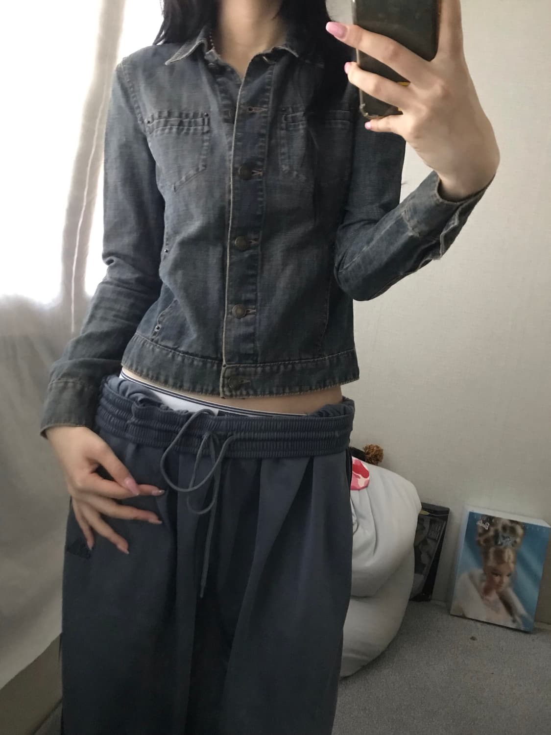 아르마니 슬림핏 데님자켓 상품이미지6