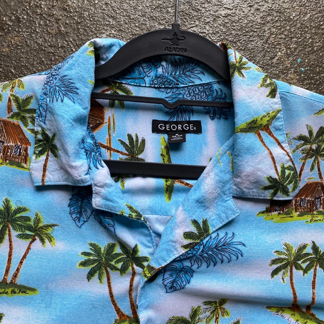 빈티지 야자수 하와이안 반팔 셔츠 상품이미지2