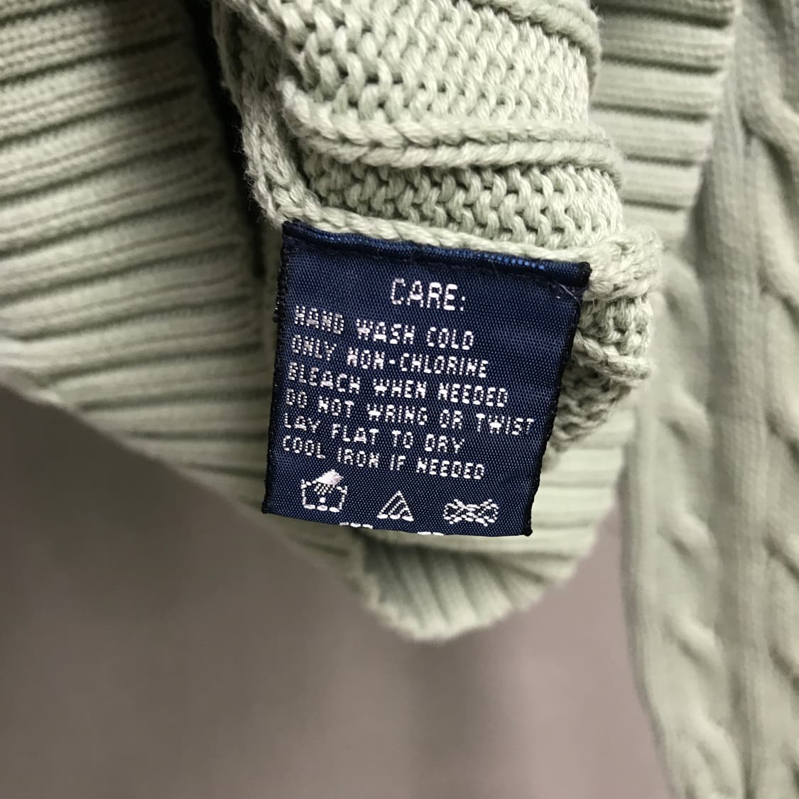 폴로 랄프로렌 케이블 니트 민트 M(W) 상품이미지6