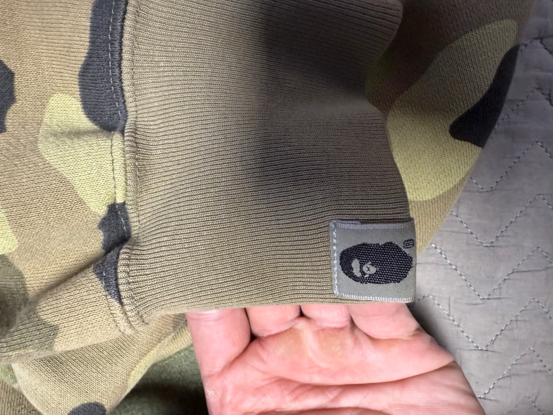 BAPE x UNDEFEATED 샤크 후드집업 카모 녹계 2XL 상품이미지5