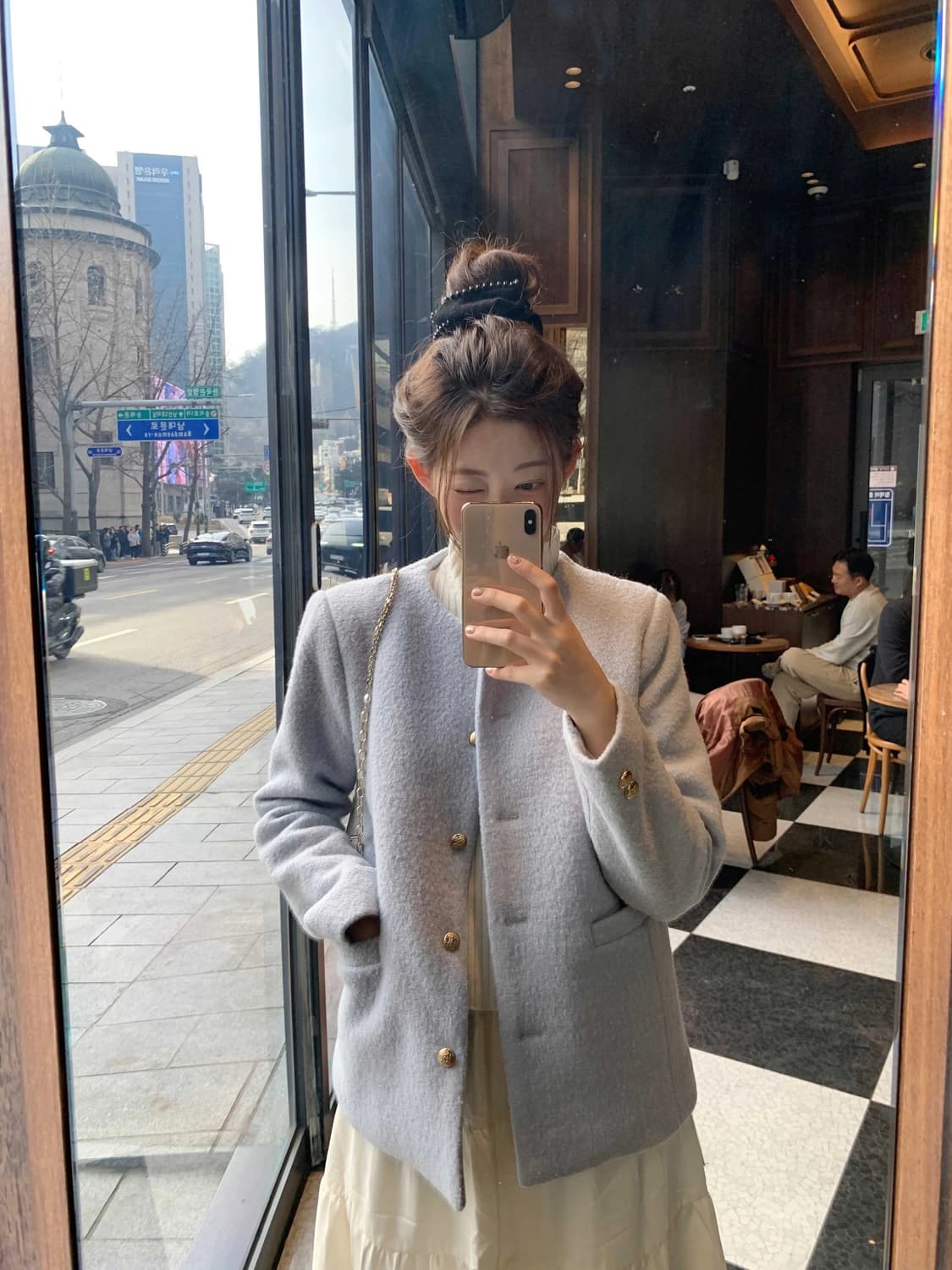 제니오 뉴 버니 부클 오버사이즈 자켓 아우터 상품이미지1