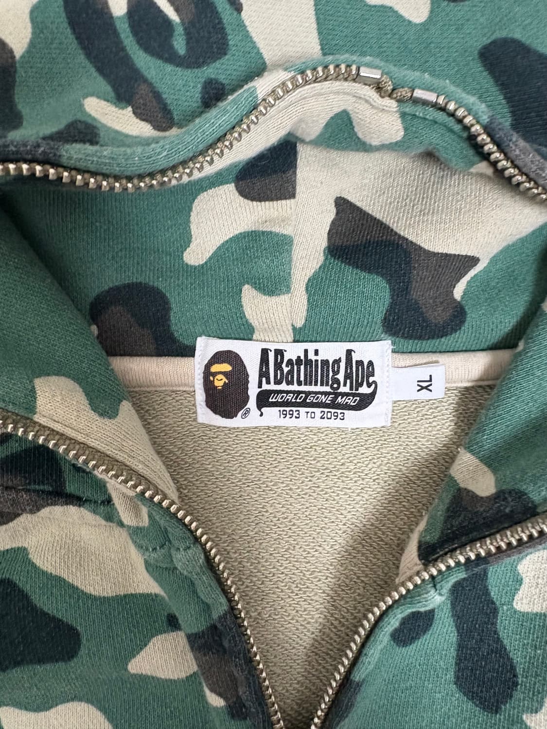 [XL] 베이프 우드랜드 카모 후드집업 판매합니다 상품이미지2