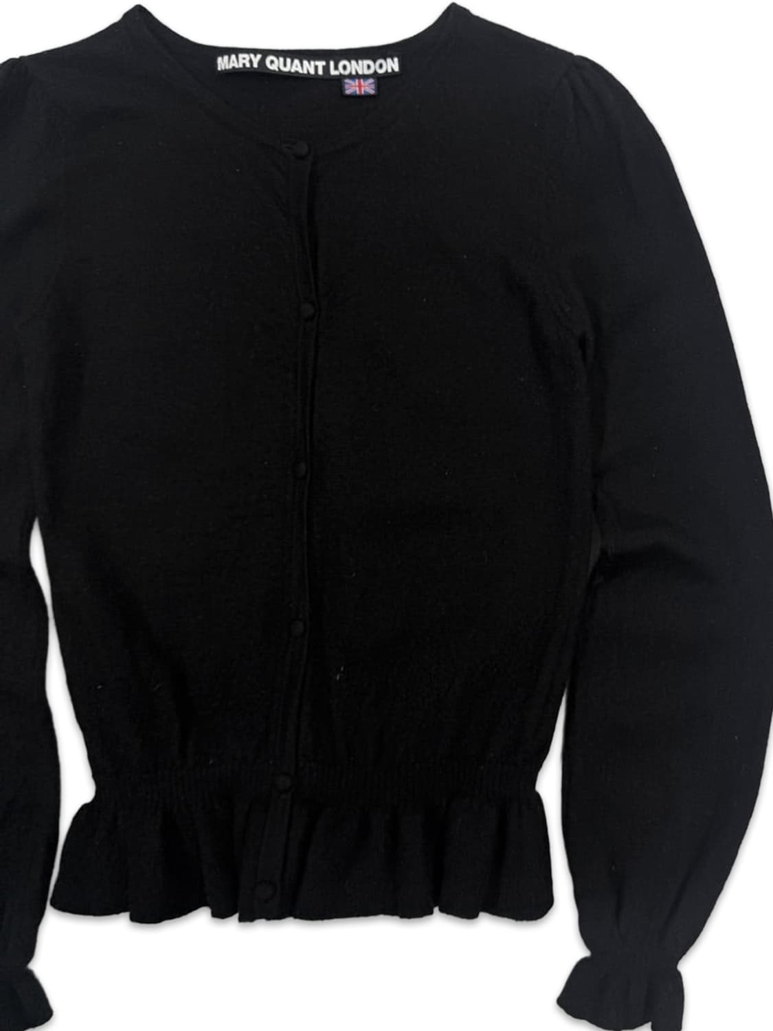 빈티지 MARY QUANT 블랙 프릴 가디건 상품이미지2