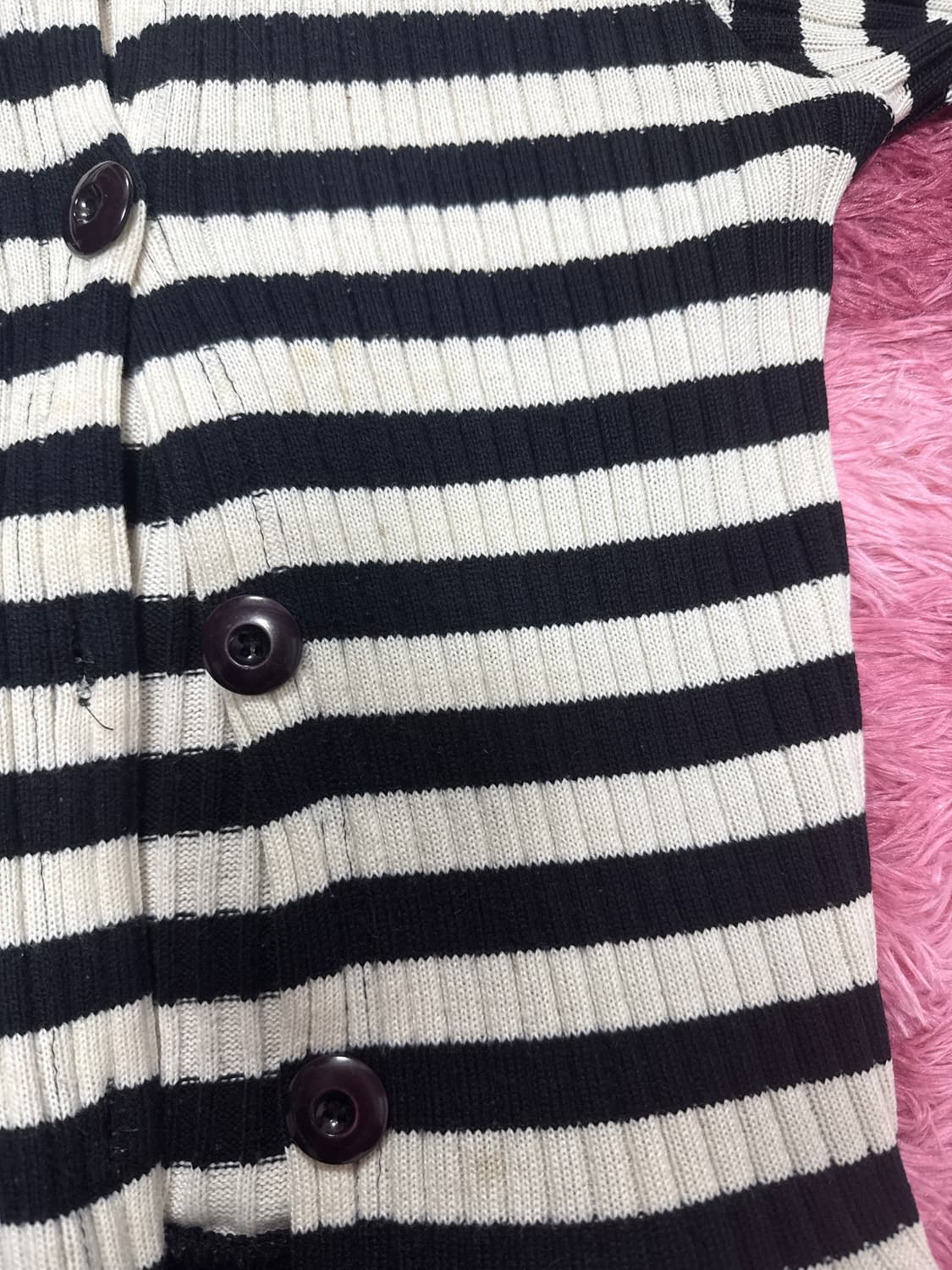 스트라이프 후드 니트 상품이미지2