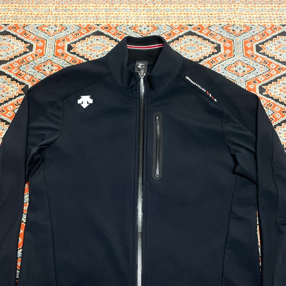 데상트 블랙 기모 집업져지 자켓 남성100 상품이미지2