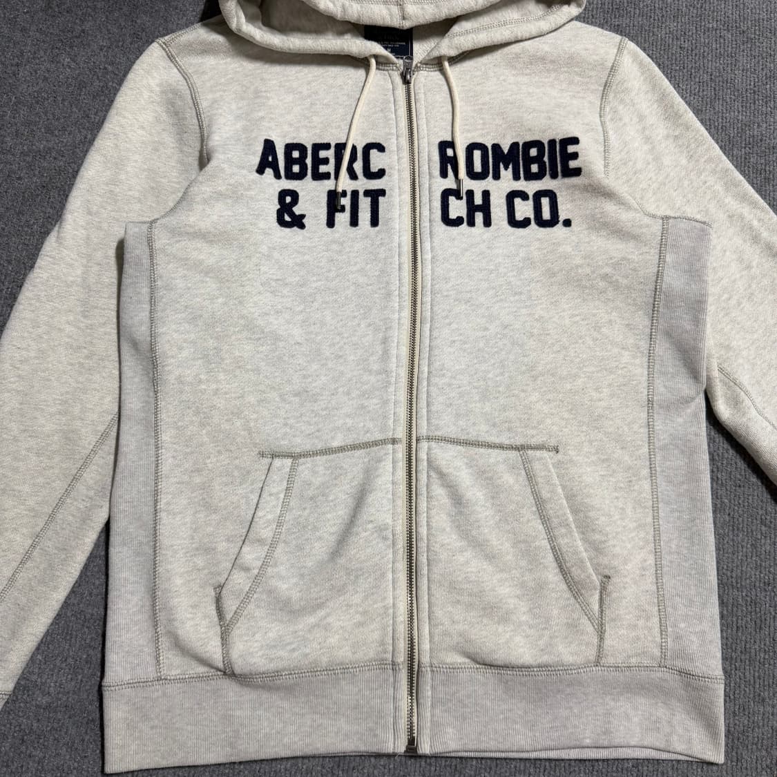 아베크롬비 그레이 후드집업 m 상품이미지2