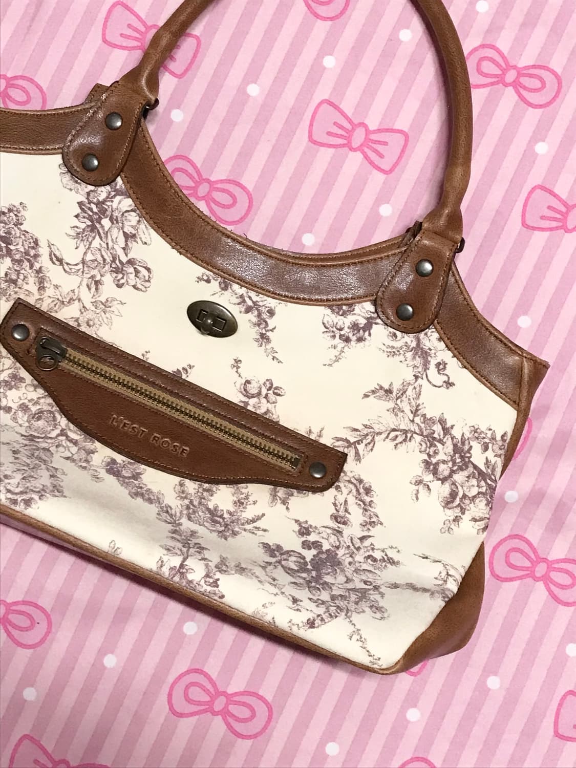 레스트로즈 플로럴 토트백 상품이미지2