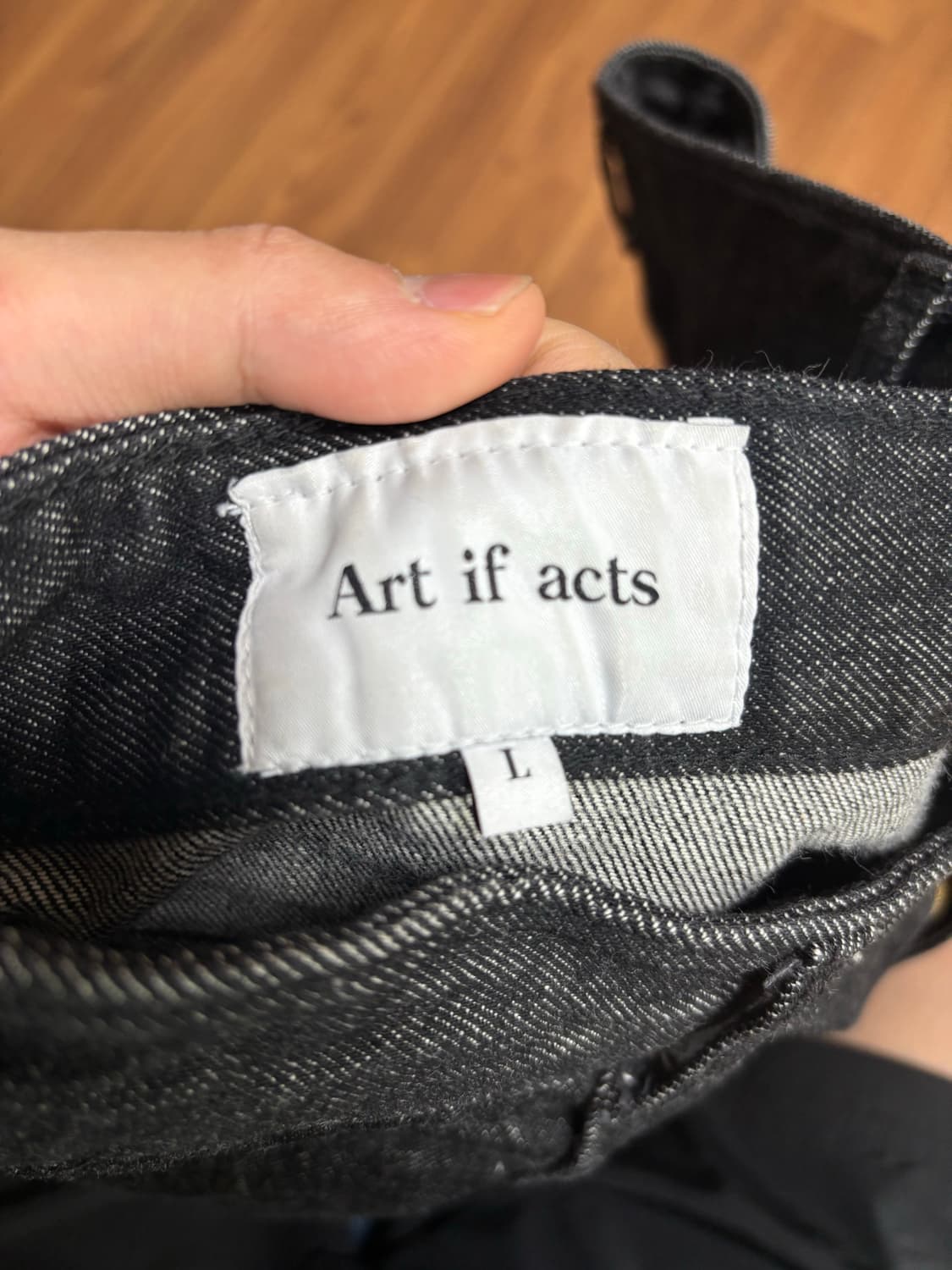 아트이프액츠 커브드 블랙데님 L사이즈 상품이미지3