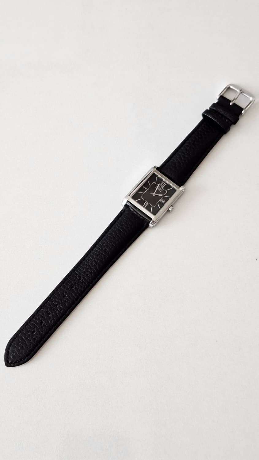 시티즌 에코드라이브 사각 가죽 시계 상품이미지5