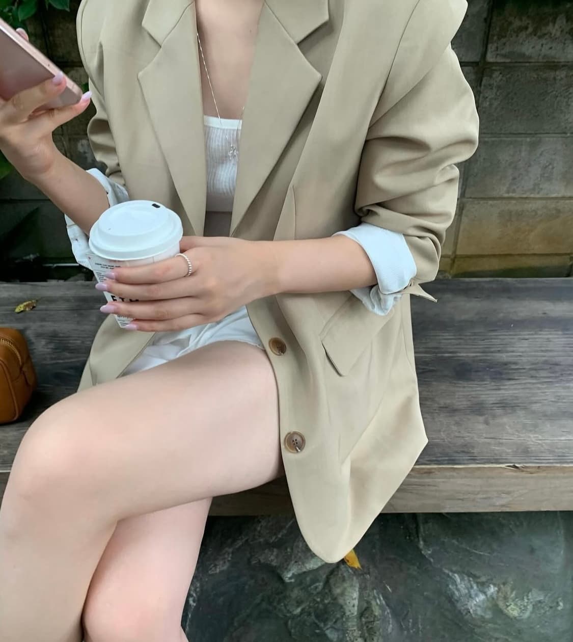 온드민 테일 싱글 자켓 상품이미지2