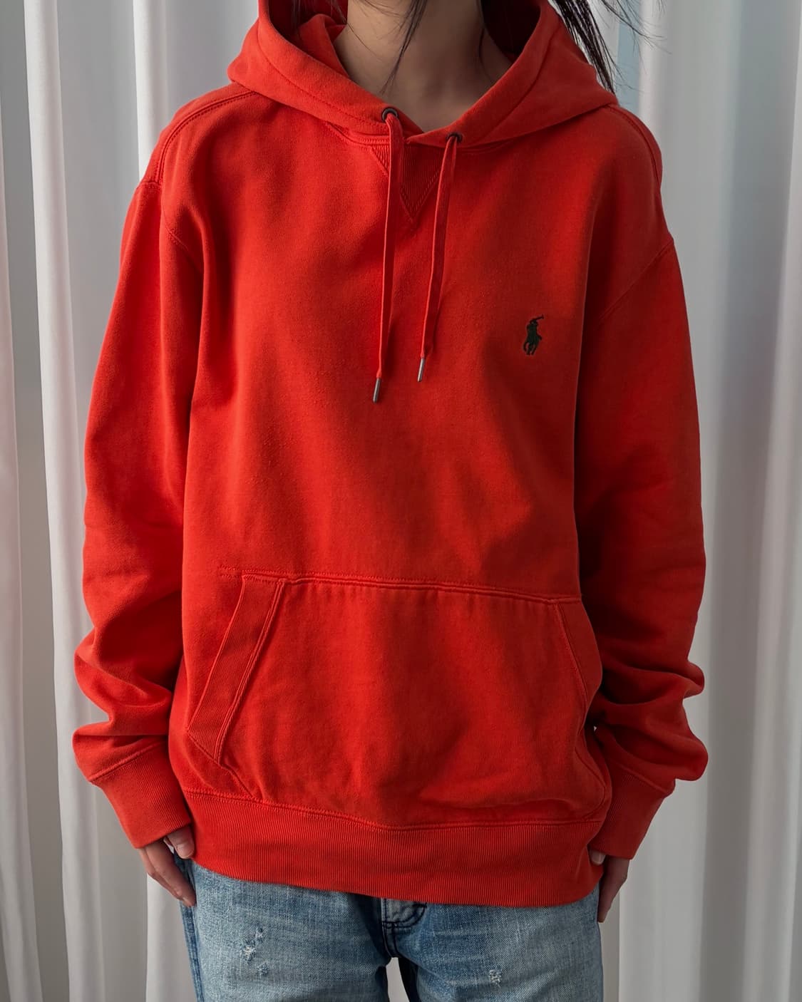 [L]폴로 랄프로렌 그린포니 후드티 orange  상품이미지3
