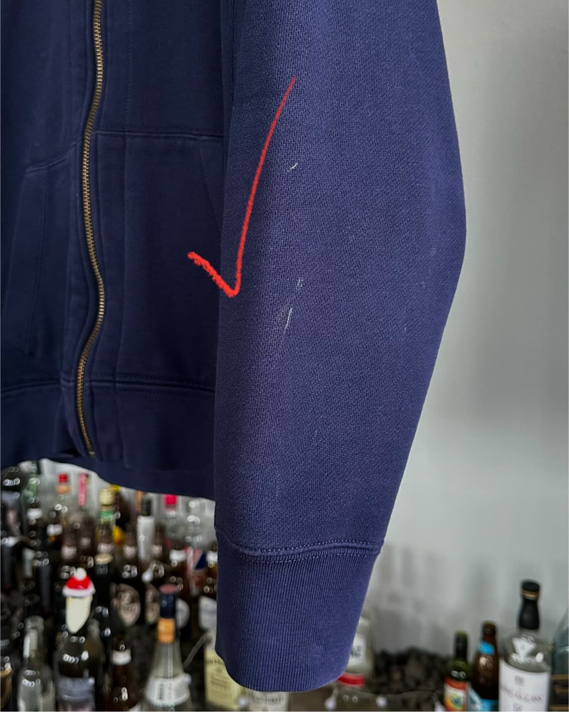 [L-XL]폴로 랄프로렌 네이비 기모 후드집업 상품이미지6