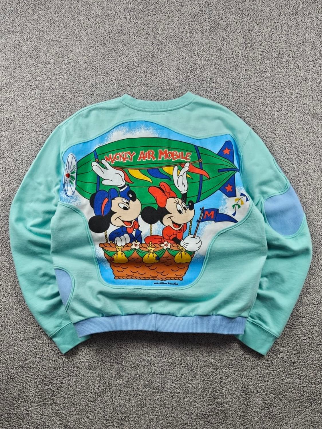 디즈니 미키 아플리케 커스텀 맨투맨 스웻 셔츠 ( XL ) / 9320 상품이미지1