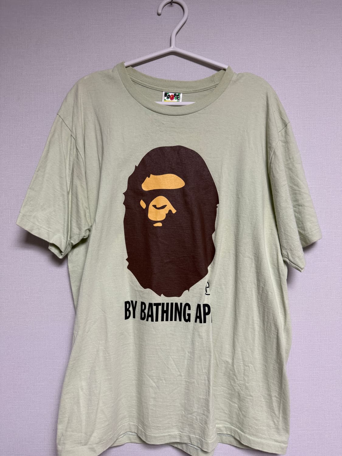 베이프 티셔츠 그린 XL 상품이미지1