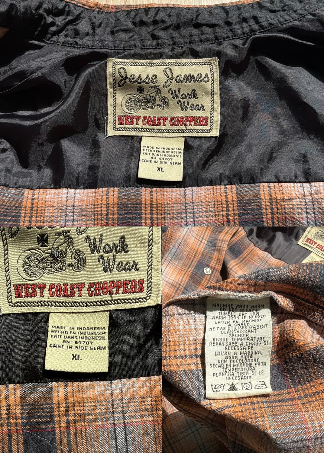 웨스트코스트차퍼스 90s 플란넬 웨스턴 셔츠 상품이미지9