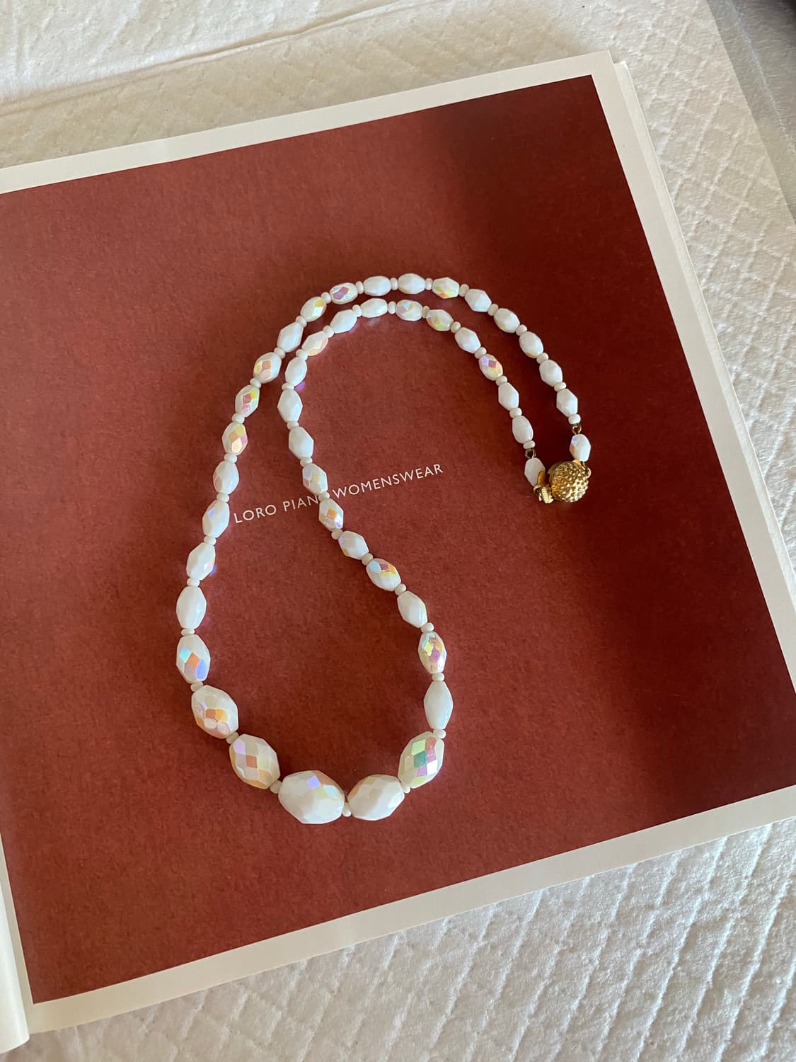빈티지 오로라 비즈 목걸이 상품이미지1