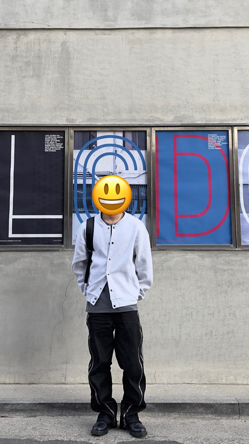 매스노운 오블리크 MS 지퍼 데님  M 상품이미지6