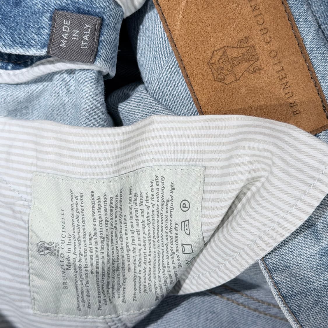 (A/50) / 브루넬로 쿠치넬리 미드 라이즈 슬림핏 데님팬츠 상품이미지7