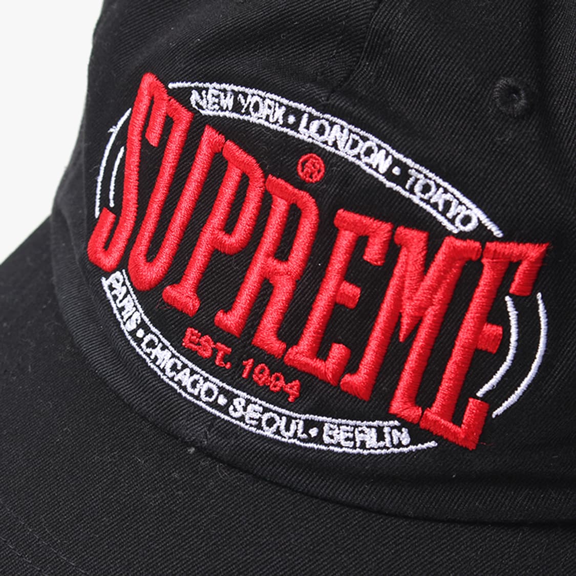 SUPREME "Black Red Cap" 상품이미지3