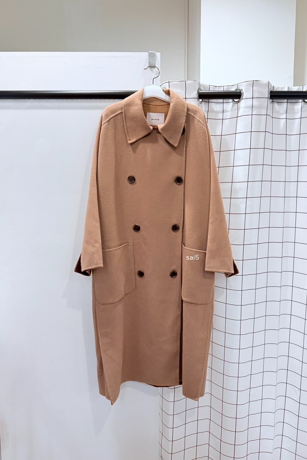 모한 울 캐시미어 오버핏 핸드메이드코트  상품이미지1