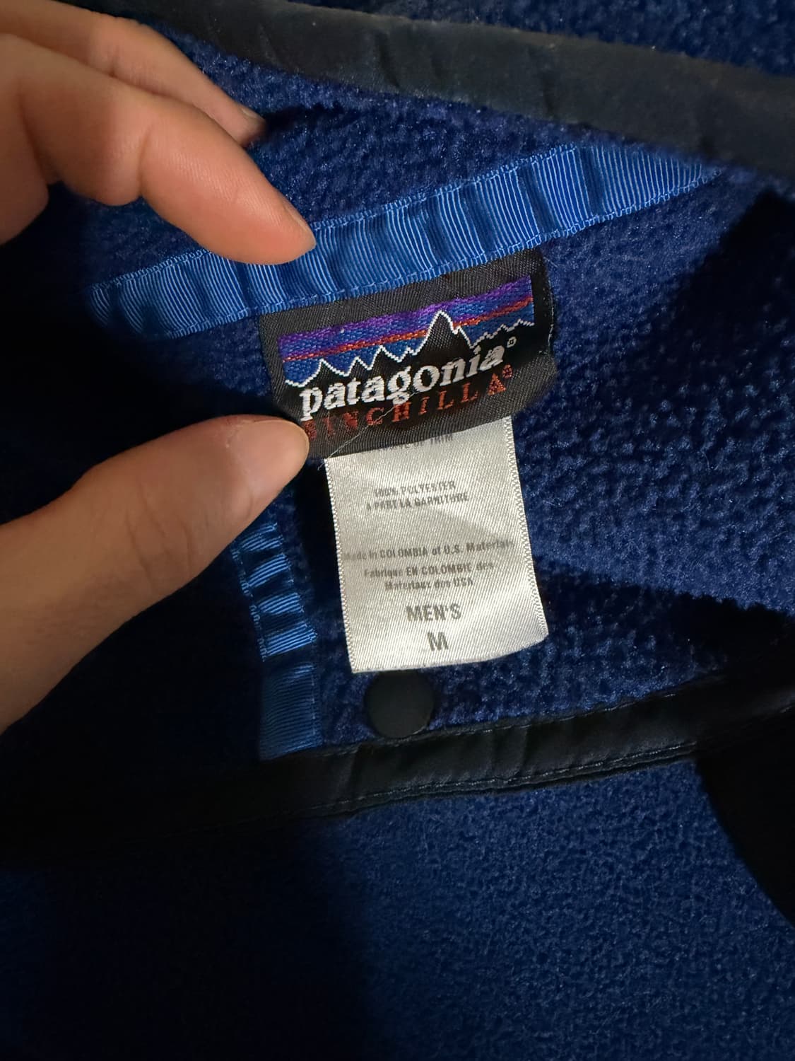 [M] 00s 파타고니아 신칠라 헤비웨이트 퍼플 블루 상품이미지5